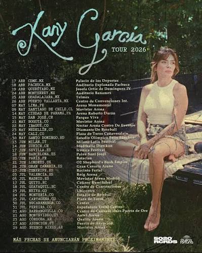 Kany García tour poster — 2026